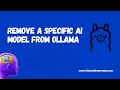 How to Remove a Specific LLM Model on Ollama App Easily