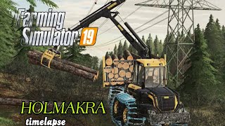 🇧🇷 FS 19🚜 HOLMAKRA MAP TRABALHANDO COM SILVICULTURA TIMELAPSE 🇧🇷🇧🇷