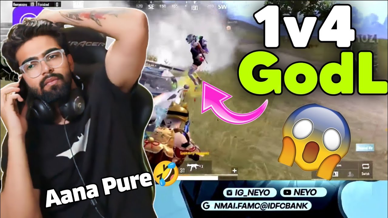 Omega Almost 1v4 GodLike 😱 SouL vs GodL Pure 4v4 Fight 🔥 - YouTube