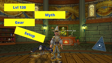 Wizard101 My maxed lvl 130 Myth Gear Setup!