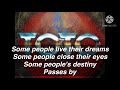 I’ll be over you - ToTo lyrics