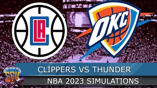 Los Angeles Clippers vs Oklahoma City Thunder - NBA 3\/21\/23 Full Game Highlights (NBA 2K23 Sim)