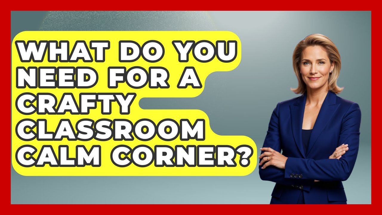 What Do You Need For A Crafty Classroom Calm Corner? - Your Crafty Classroom