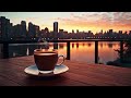 Stress Relief with Relaxing Jazz Instrumental Music ☕ Warm Jazz Music at Cozy Coffee Shop Ambience