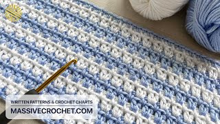 This Easy Crochet Baby Blanket Pattern is a Masterpiece! ❤ Unique Crochet Stitch for Beginners