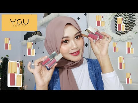 Y.O.U The Gold One Rouge Velvet Matte Lip Cream Swatches No 09-18. 