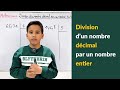 La division dun nombre dcimal par un nombre entier