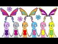 Paper dolls turn into magical fairies - my homemade mlp activities