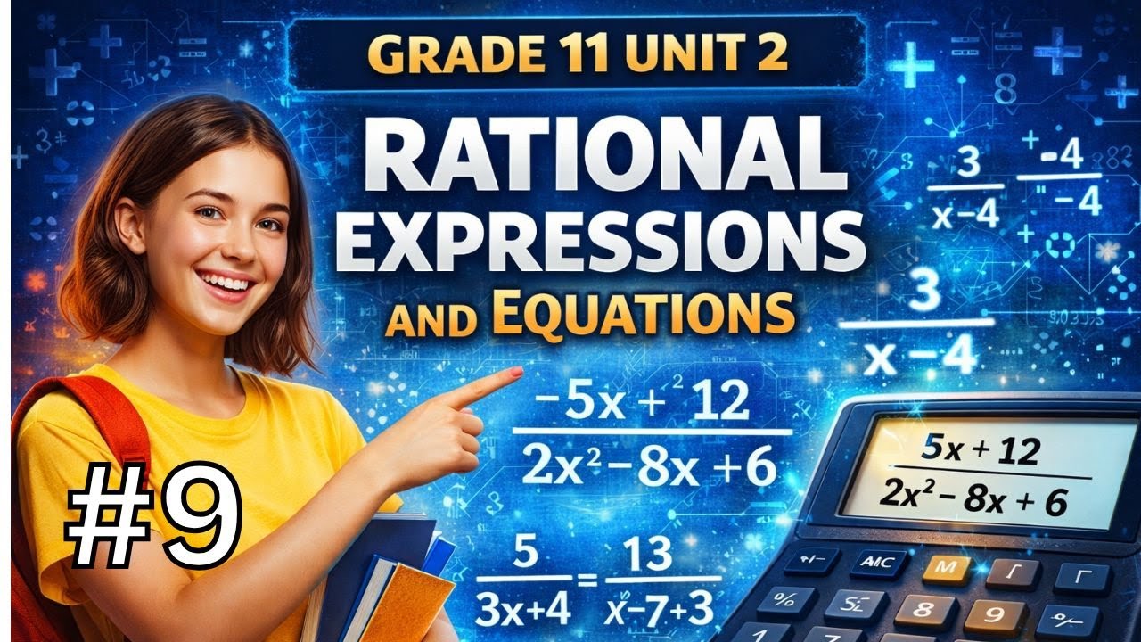 Grade 11 mathematics unit 2 - part 9 - YouTube