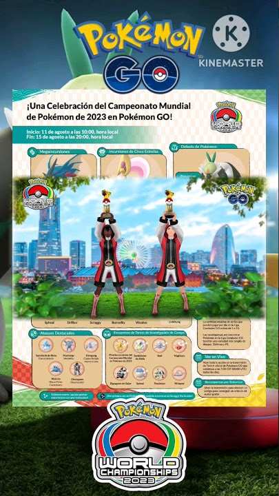 Celebre o Campeonato Mundial do Pokémon GO de 2023!