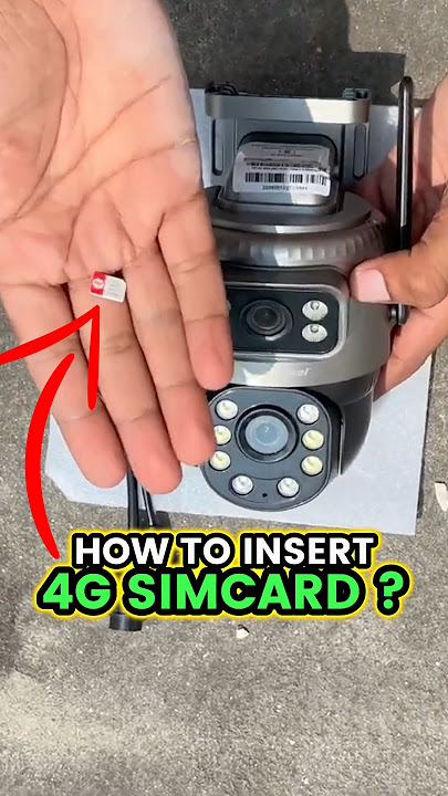 Active Pixel 4G Solar Dual Lens Camera | How to insert simcard ? How to install a 4g sim camera