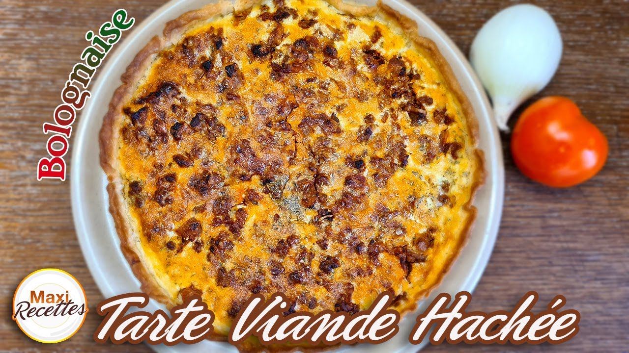 Tarte Viande Hachée façon Bolognaise Recette Facile et Rapide