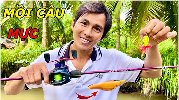 Tự Chế Nháy Nhảy Bằng Mồi Câu Mực Để Lure Cá Lóc Dính Được Cá Khủng