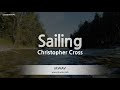 Christopher Cross-Sailing (Melody) [ZZang KARAOKE]