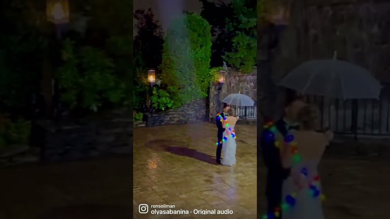 Epic Wedding Photo on a stormy evening 