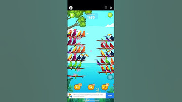 Bird sort puzzle classic level 127/complete levels #trending #viral #shorts
