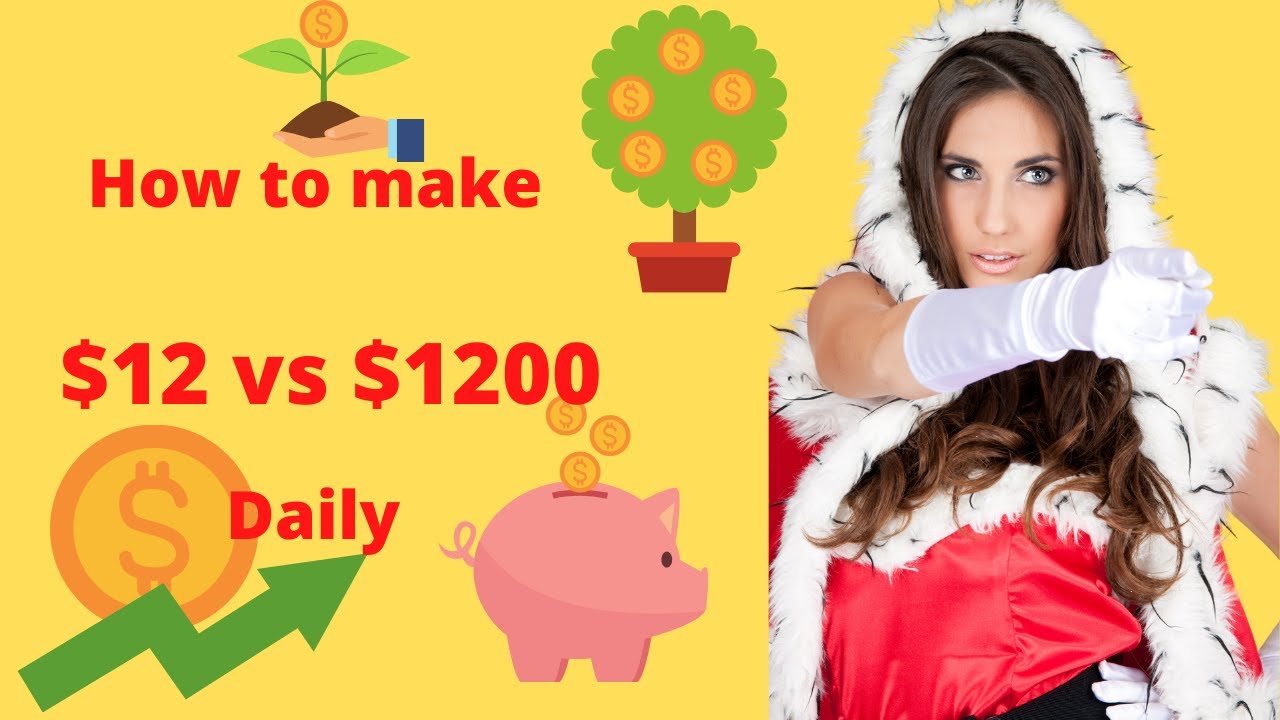 $12 vs $1200 income per day 