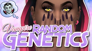 The Sims 4: VAMPIRE Random Genetics Challenge | Create A Sim