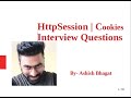 HttpSession Interview Questions | Servlet Http Session Management | cookies