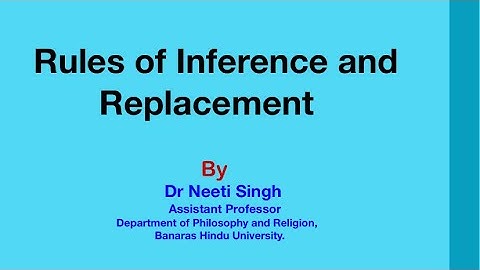Formal Proof of Validity: Step 1 (Rules of Inference and Replacement)