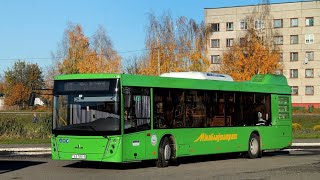 Слуцк. Поездка в автобусе МАЗ-203.047, Г/№ AX 7991-5, маршрут №6 (16.12.2023)