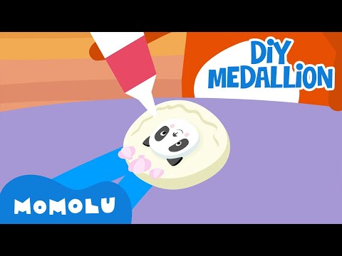 Momolu - Let's Make a Medallion for Momolu! 🏅🐼 | DIY | Momolu and Friends | Clip | @MomoluOfficial