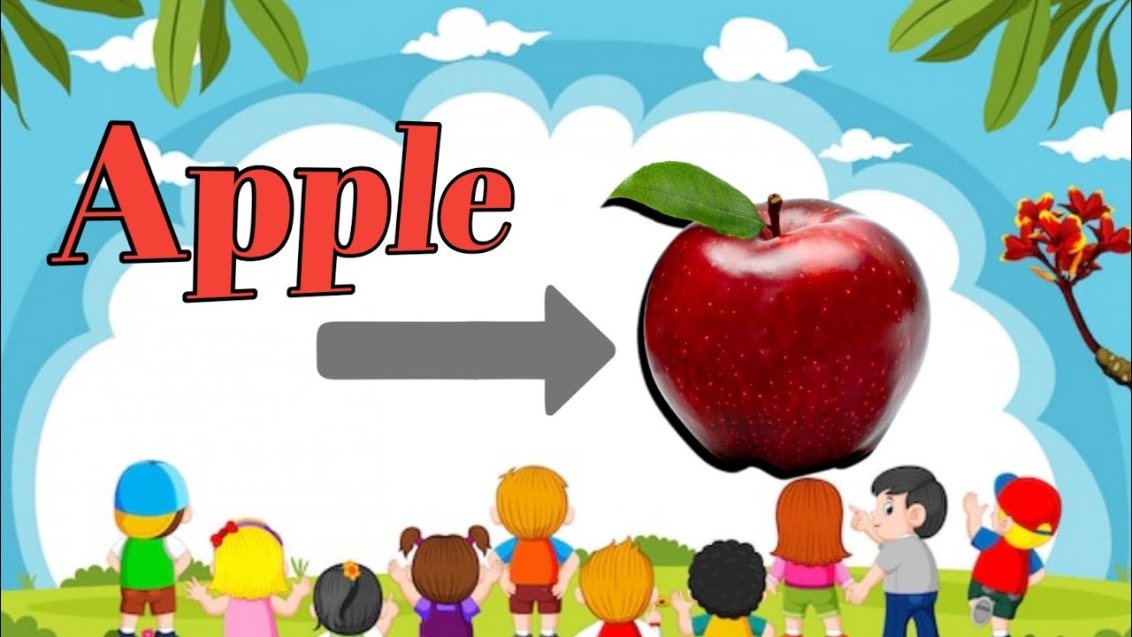 10 Fruits name for kids Lkg , ukg & class 1 , 2 preschoolers , kindergarten kids space