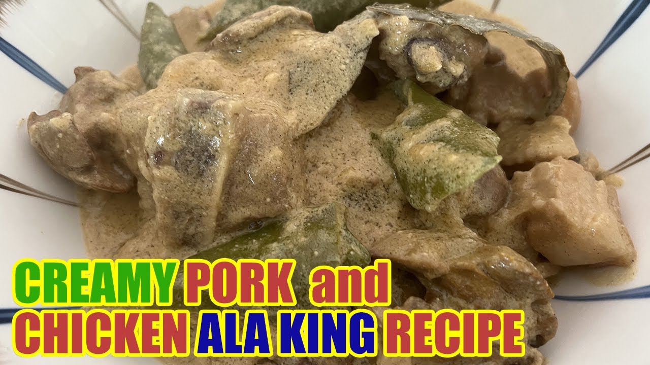Creamy Pork and Chicken Ala King Recipe Thea's Kitchen YouTube
