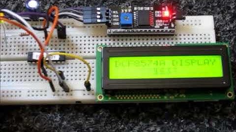 I2C Display test using PCF8574A and PIC16F628A
