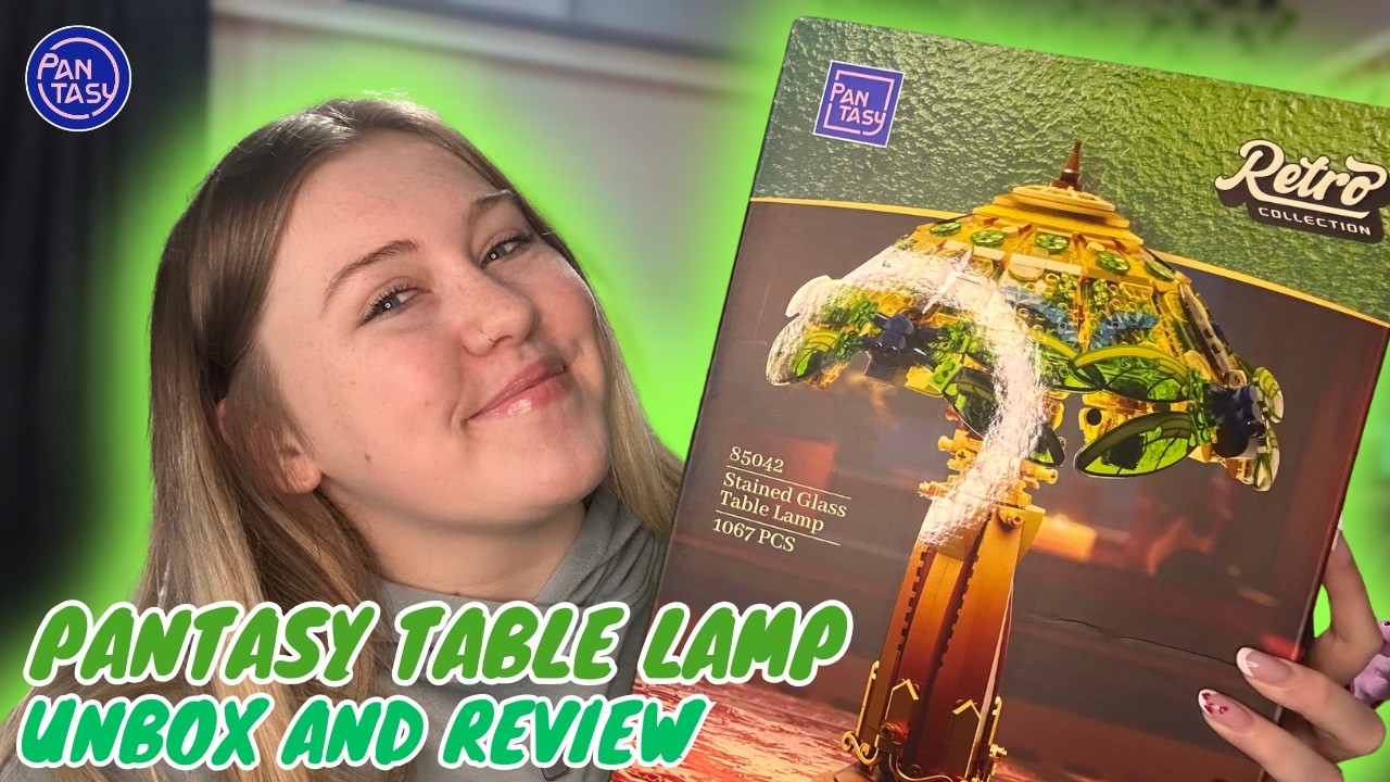 This Lamp is made from BUILDING BRICKS? | Pantasy Retro Table Lamp Review