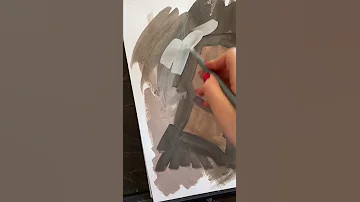 портрет гуашью