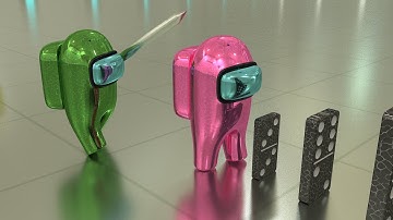 Among Us RTX On - 3D Animation - Domino Effect