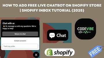 How to Add Free Live Chatbot on Shopify Store | Shopify Inbox Tutorial (2025)