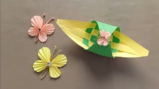 How To Make Boat Using Paper Strips |Paper Boat Using Quilling Strips |  Faiez Art and Craft