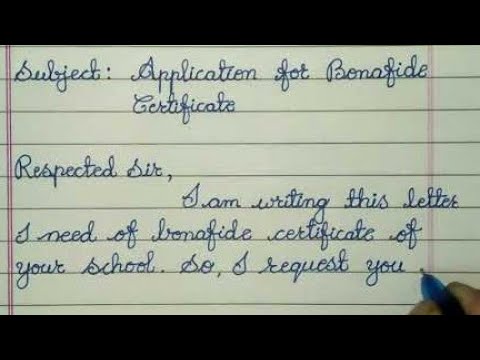 Bonafide Certificate Format Samples Application Process Documents
