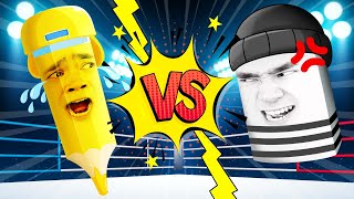 Funny Drawing Pencil Vs Bad Guy Eraser ✏ + MORE Best Kids Songs | Bootikati