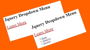 jQuery UI Dropdown click | Dropdown Menu on Click Using Html css & Jquery | Ujjwal Technical Tips