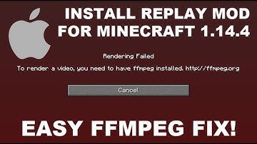 MAC OS 2020 Install REPLAY MOD and WORKING FFMPEG on Minecraft 1.14.4 FULL TUTORIAL