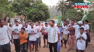 Parlakhemundi BJD MLA Candidate Rupesh Panigrahi Shows Power; Hold Massive Bike Rally