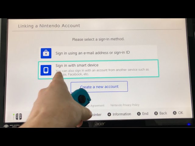 Nintendo Switch - How to link or create a Nintendo Account?