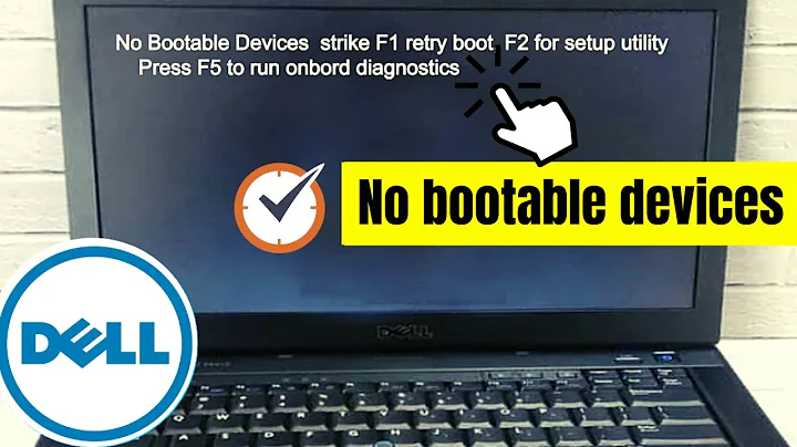 No bootable devices, strike f1 to retry boot, f2 for setup utility, press f5 to run onboard diagnost