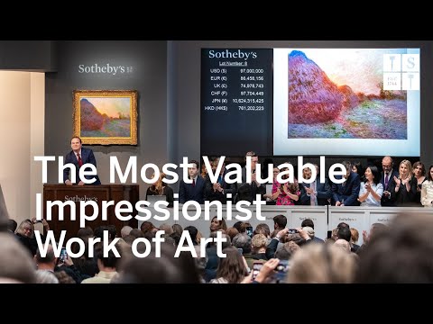 Video: 'Meule' Målning Nu Expensive Monet Painting Efter Enorma Auktionsförsäljning