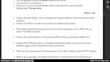 PGDIPR Analyse the Utilitarian Theory of Intellectual Property Rights advocated by Jeremy Bentham.