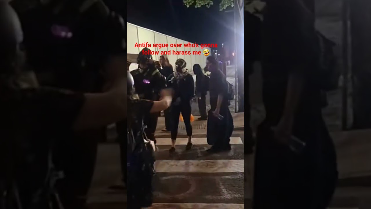 Portland Oregon "ICE" Building Protest,Antifa Argue over following me 🤣,July 28th 2025