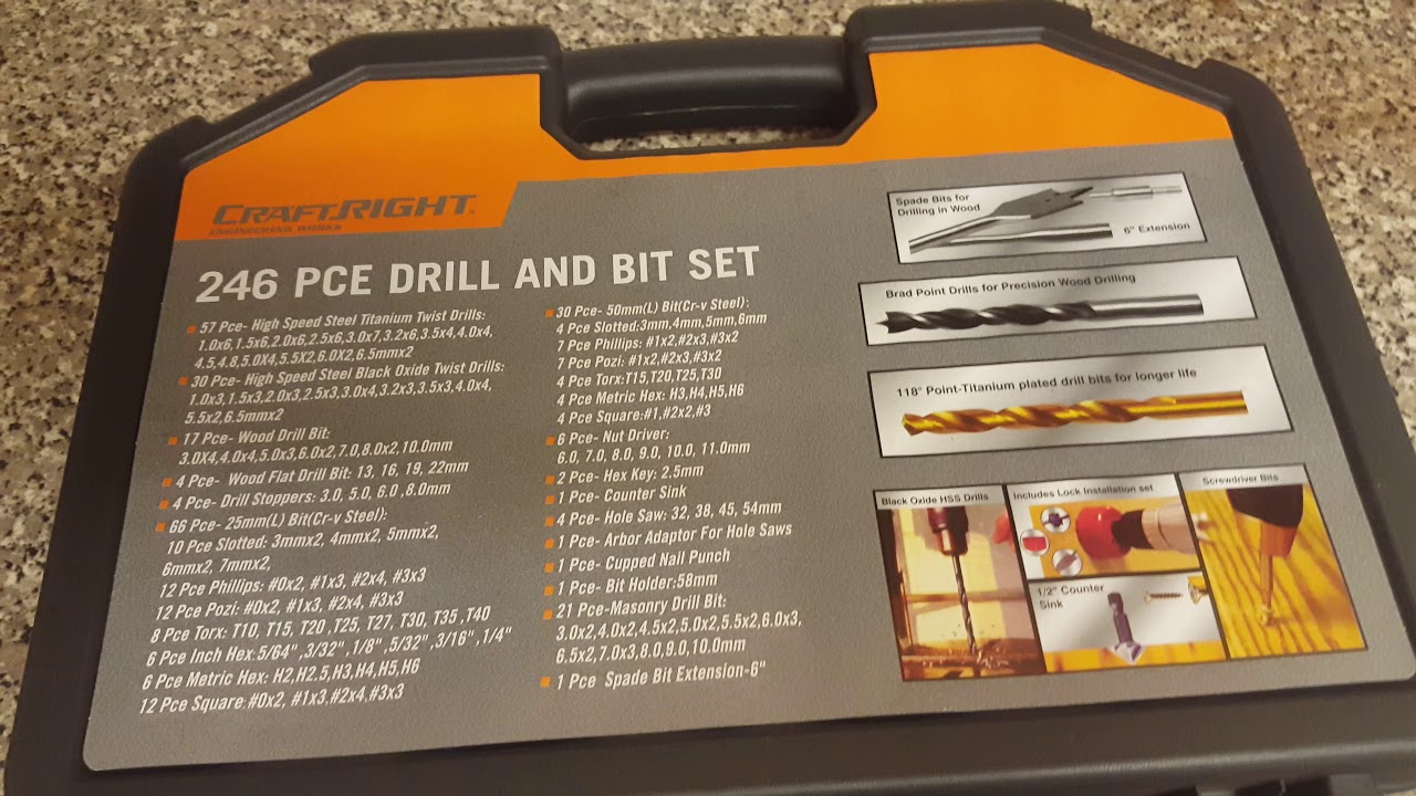 Craftright Bunnings Product Review Drill Piece Set Part 1 Youtube