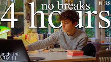 LIVE-SPECIAL | 5-HOUR study with me WITHOUT BREAKS 📚⛈️ rain sounds & thunder sounds