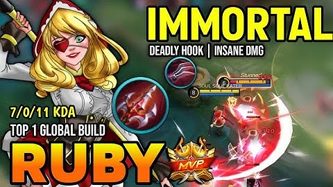 RUBY BEST BUILD 2023 | BUILD TOP 1 GLOBAL RUBY GAMEPLAY | MOBILE LEGENDS✓