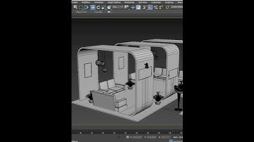 3DMAX Stall Design modeling