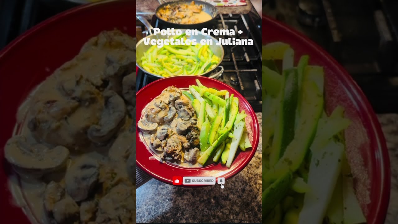 Pechugas de Pollo en Crema con Champiñones 🍄 Fácil y Delicioso#recetasfáciles #cocinaconamor 