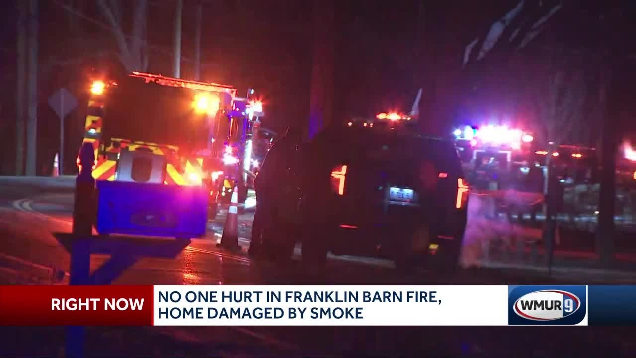 No one hurt in Franklin barn fire, home damaged by smoke - YouTube